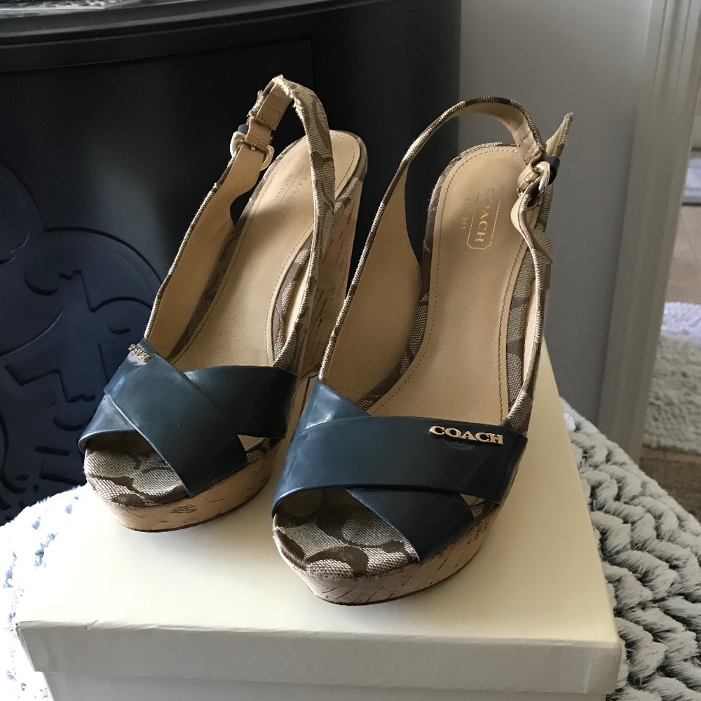 Coach Signature C Logo Wedge